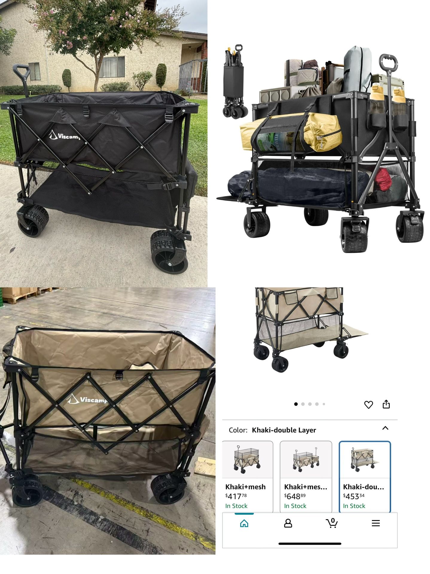 Wagon, Camper Van, Camper car, Collapsible Folding Wagon Cart