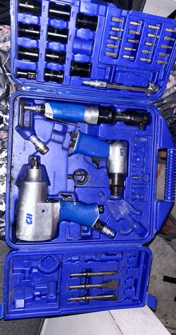 Pneumatic air powered tool kit