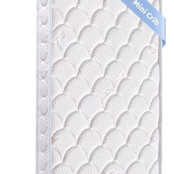 Mini Crib Mattress - 38x24x4 Inch- Dual Sided with Firm Support and Comfort Foam- Breathable, Quiet and Odorless, Fits Most Mini Cribs (Does Not Fit P