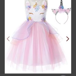 Jerris Apparel Flower Girls Unicorn Costume