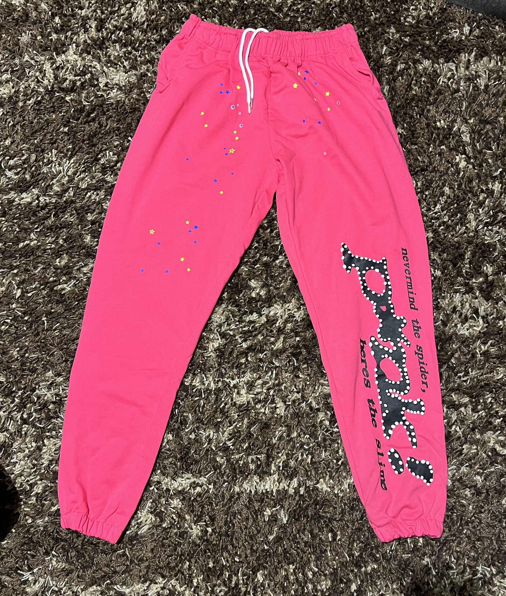 Pink Sp5der Sweatpants