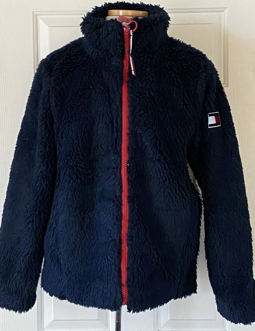 Tommy Hilfiger Womens Sherpa Jacket Size Medium