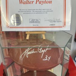 Walter Payton Autographed Football