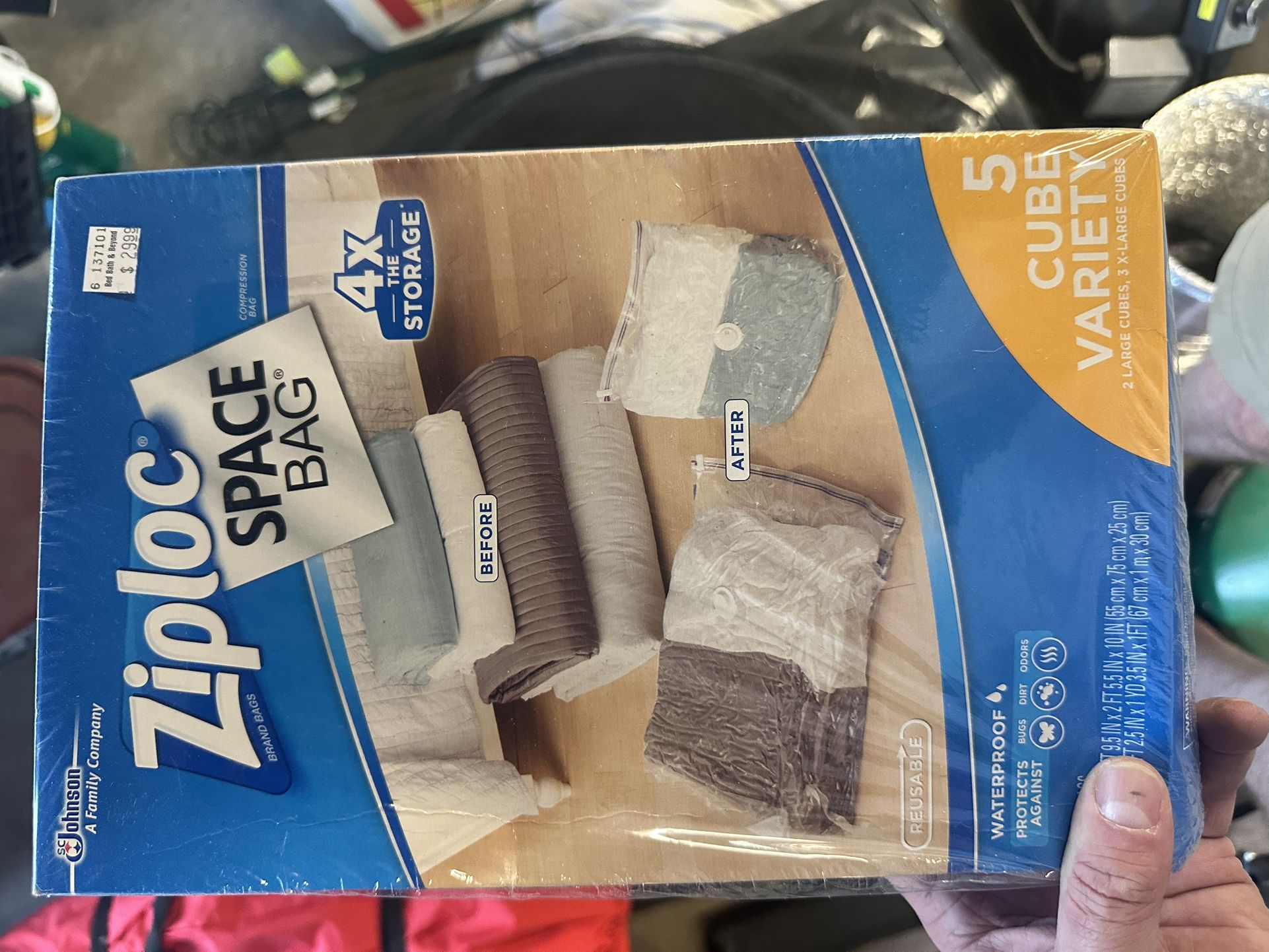 Zip Lock Space Storage Bags
