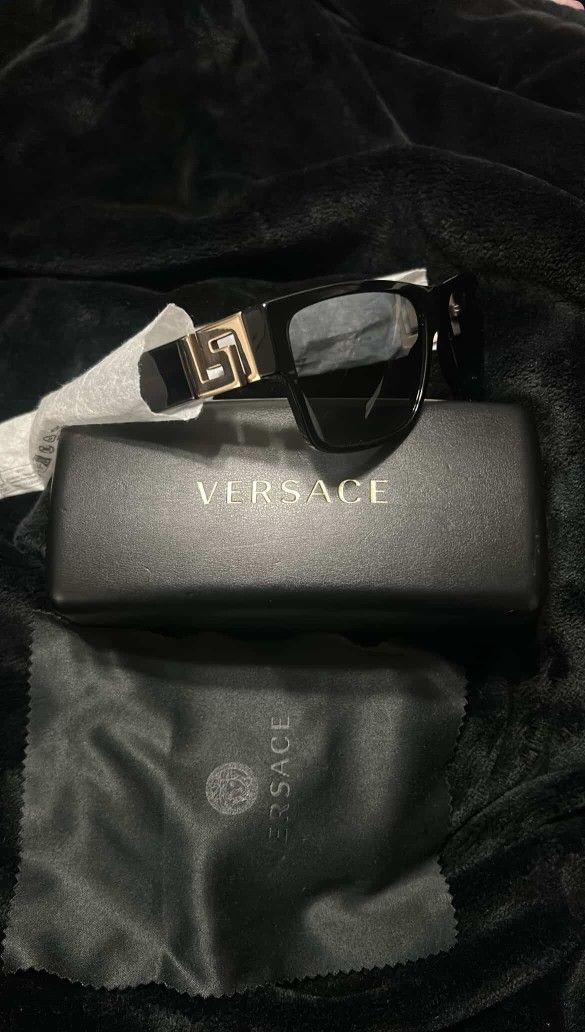 Versace BLACK/ GREY POLAR Polarized Sunglasses, VE4296