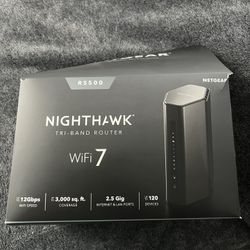 Netgear Nighthawk WIFI 7 Router RS500 12Gbps Tri-Band