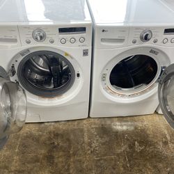 LG Set Washer And Dryer Gas Good Condition We Delivery 