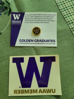UWAA Pin and Car Sticker
