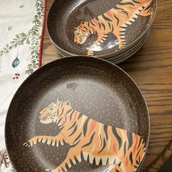 Set If 8 New Large Melamine Bowls