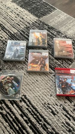 PS3 Action & Survival Game Bundle (6 Games) - Last of Us, Uncharted, Batman