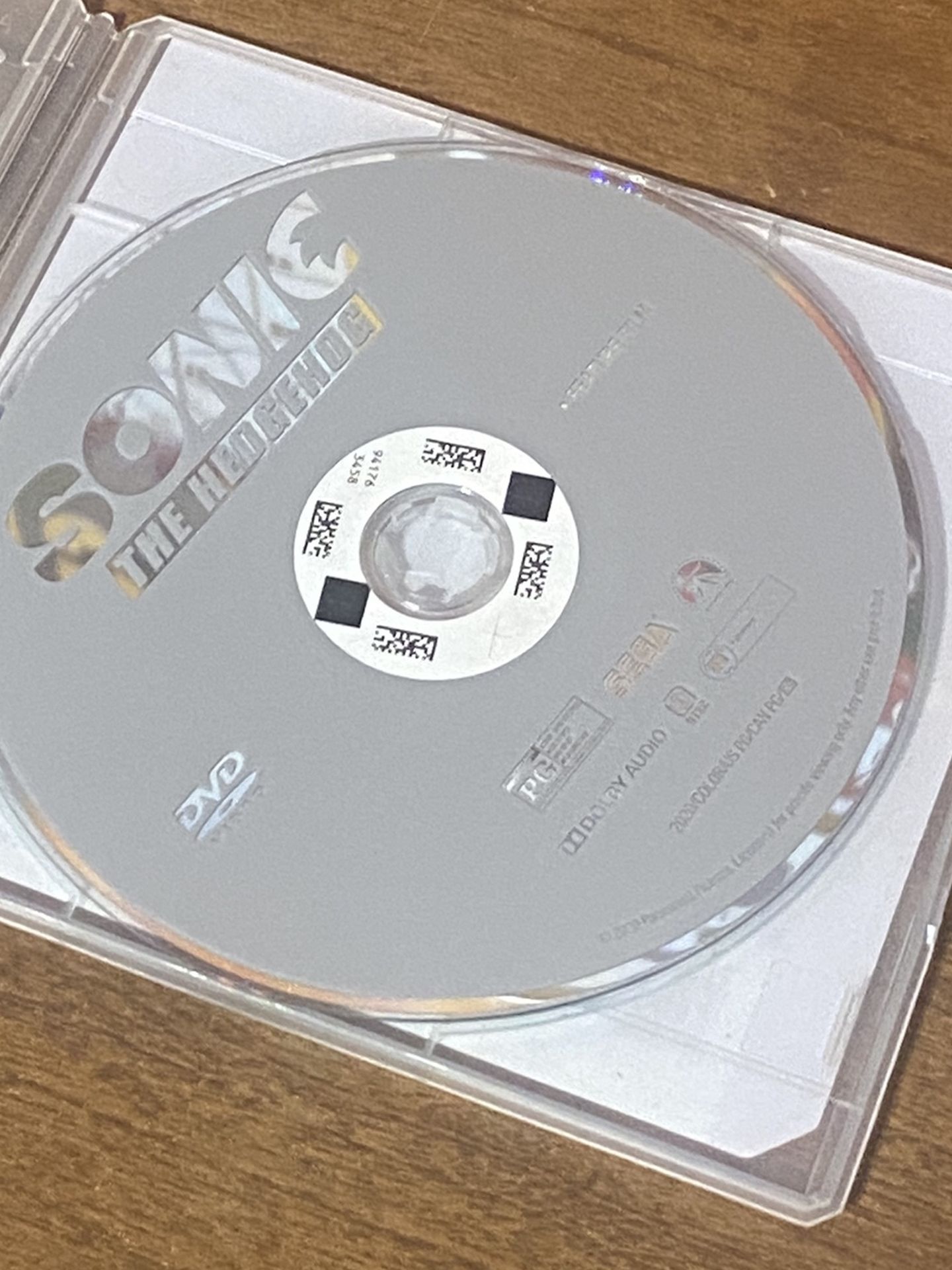 Sonic The Hedgehog DVD Blue Ray