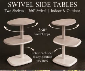 Twist, Turn & Style! | 2-Tier Swivel Accent Tables
