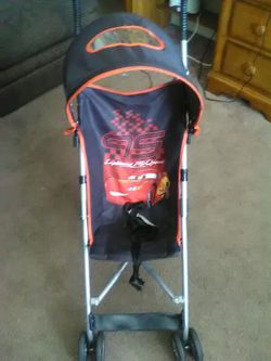 Cars stroller with see thru sun visor