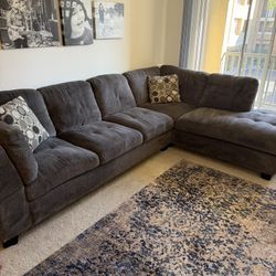 Sectional Sofa; 123” X 87”(chaise) X 40” Deep