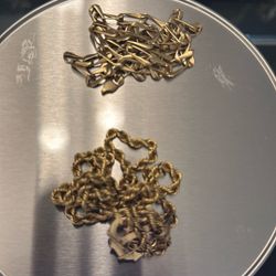 2 14 K Gold Chains At Melt Value