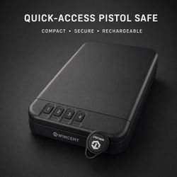 Compact Metal Security Safe with RFID & Keypad – $19.99