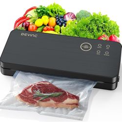 🔥NEW🔥 Vacuum Sealer Machine, Compact Food Sealer with 10 Vaccum Bags & 1 Bag Roll