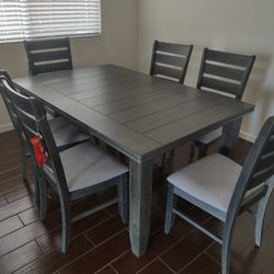 New Dinning Set With Table 4 Chairs And Bench