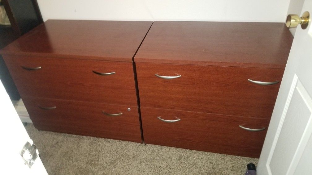 Desk cherrywood File Drawers