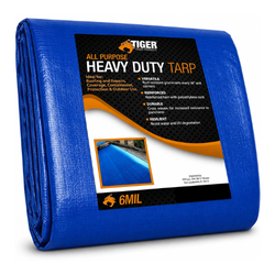 Tiger Tough 40x60 6 Mil Heavy Duty Waterproof Poly Tarp