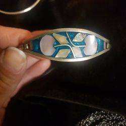 Mexican Silver Bracelet  Cherries 