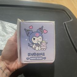 Sanrio Kuromi zip up wallet new 