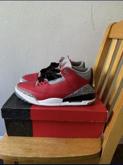 AIR JORDAN 3 RETRO SE Fire Red/ Fire Red - Cement Grey Size 13 Men's