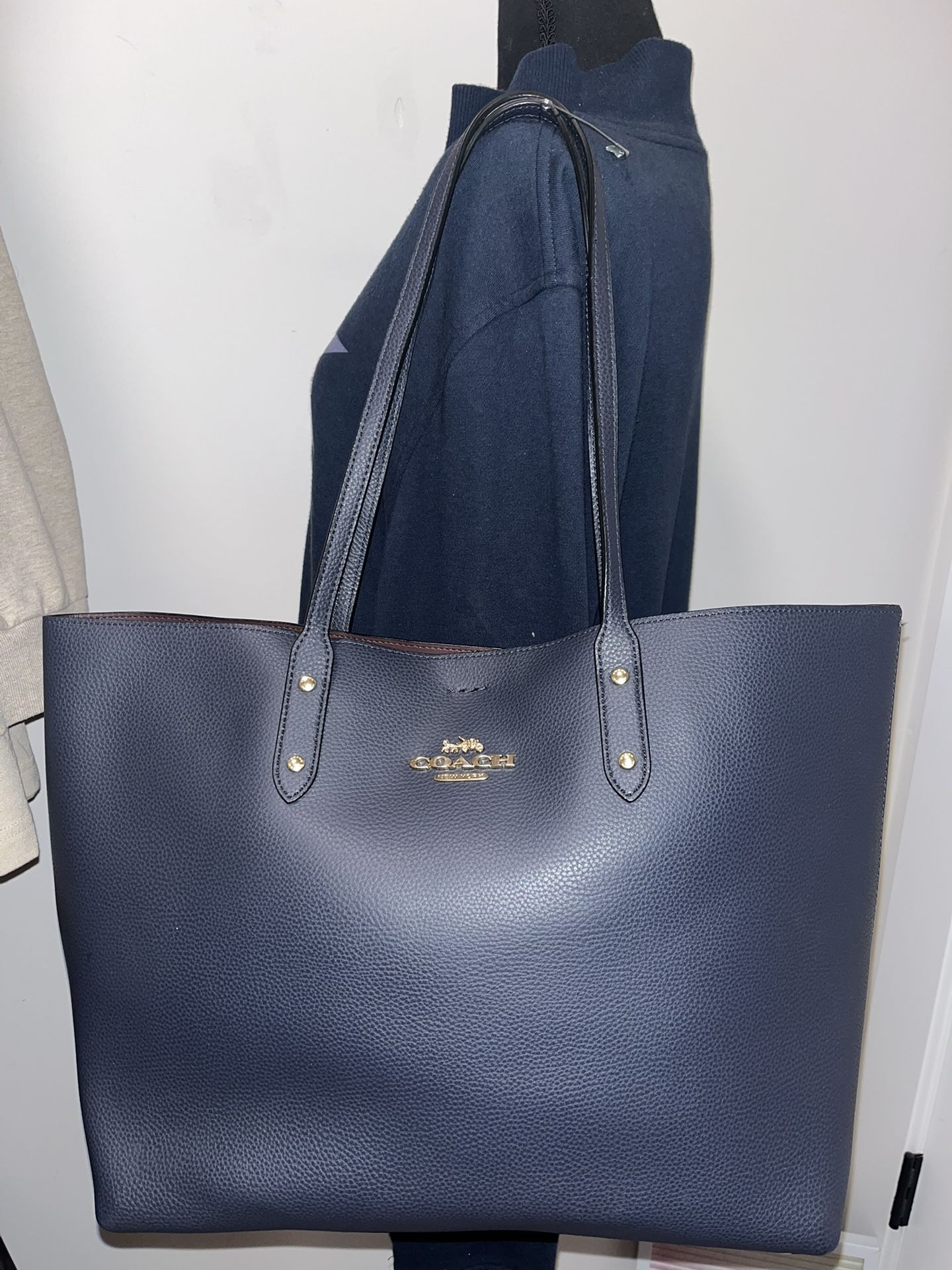 Coach Navy Town Tote NWOT