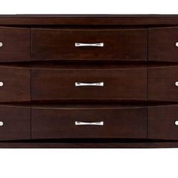 Casana Rodea 9 Drawer large Dresser dark Cabernet L69”*D22”*H38”(address in description)  👇delivery 🚚 available within 15 miles with extra $45 deliv
