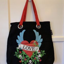 Love Rocks Canvas BoHo Tote Bag