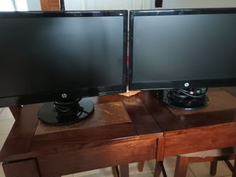 2 Hp Computer Screens $100