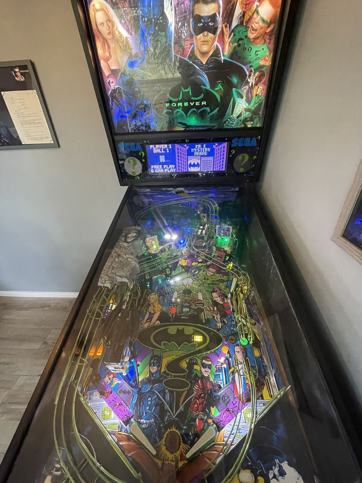 Batman Forever Pinball Machine - SEGA