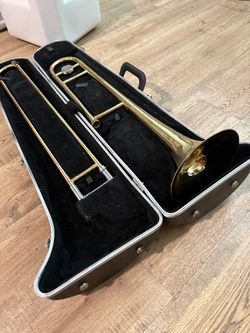 Trombone with case