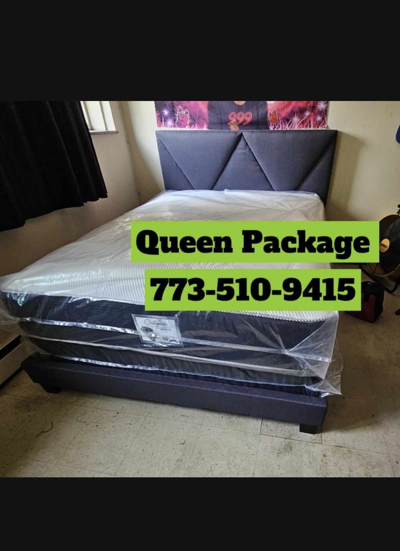 Brand New Queen Bed Frame With Mattress & Box Spring For Only $349 π¨ Ready For Delivery π