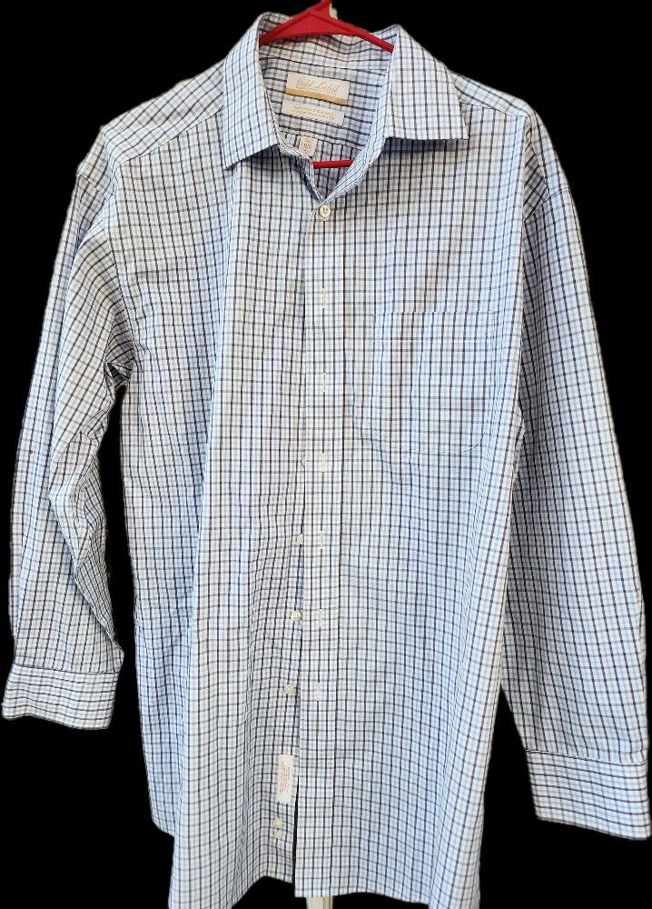 Mens Big/tall Plaid Long Sleeve Shirt
