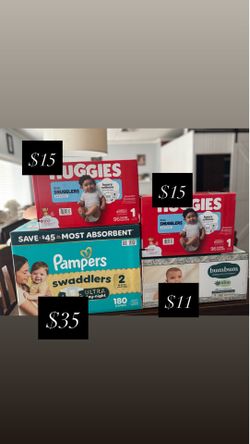 Diapers Size 1 & 2
