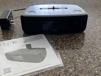 iHome IDL44 iPhone/iPad Lightning Dock Station Radio Digital Alarm Clock Speaker