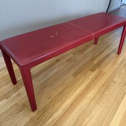 Leather Bench - Crate & Barrel