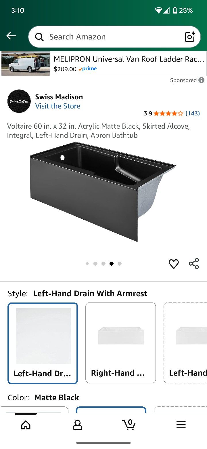 Black Bath Tub