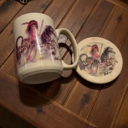 Coffee Cup-De Grazia With Coaster