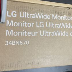 LG 34” Monitor 34BN670. BNIB