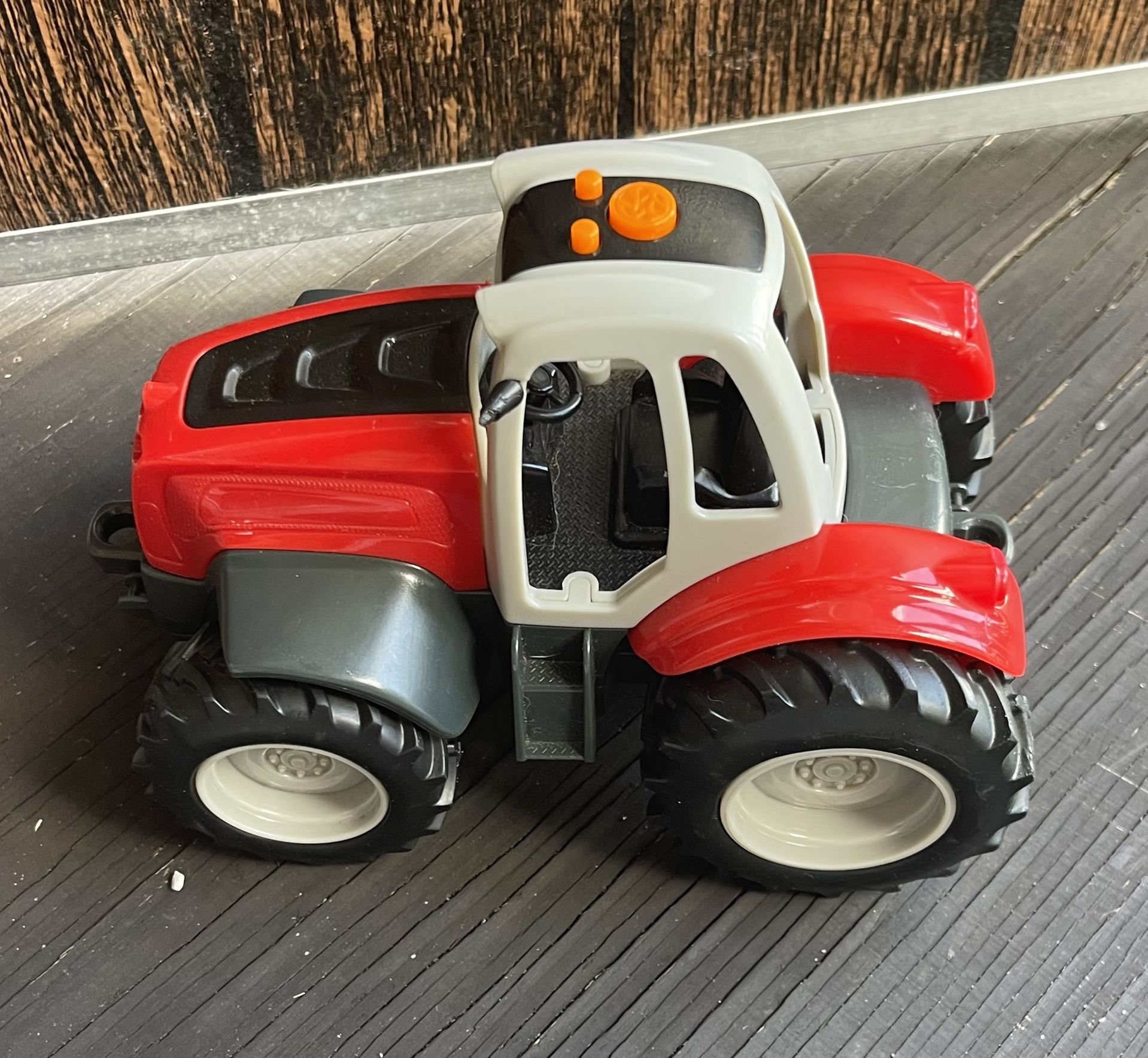 Tractor Drives And Makes Sounds