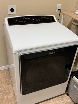 Front load reversible door GAS Whirlpool Cabrio dryer