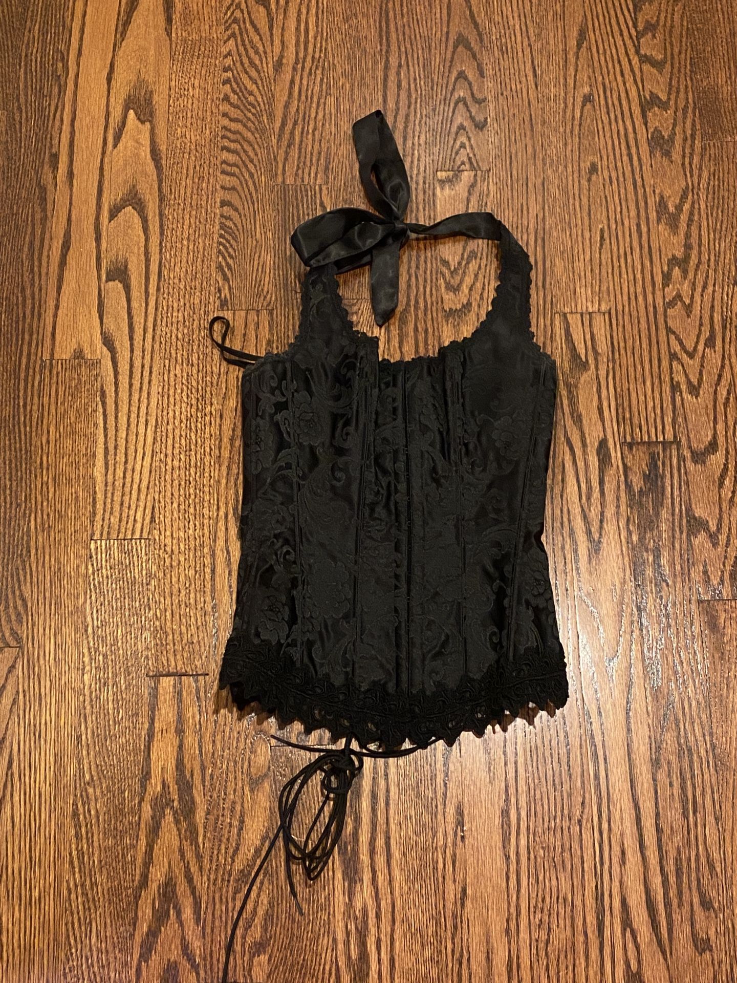 Corset With Strap For Halter Top