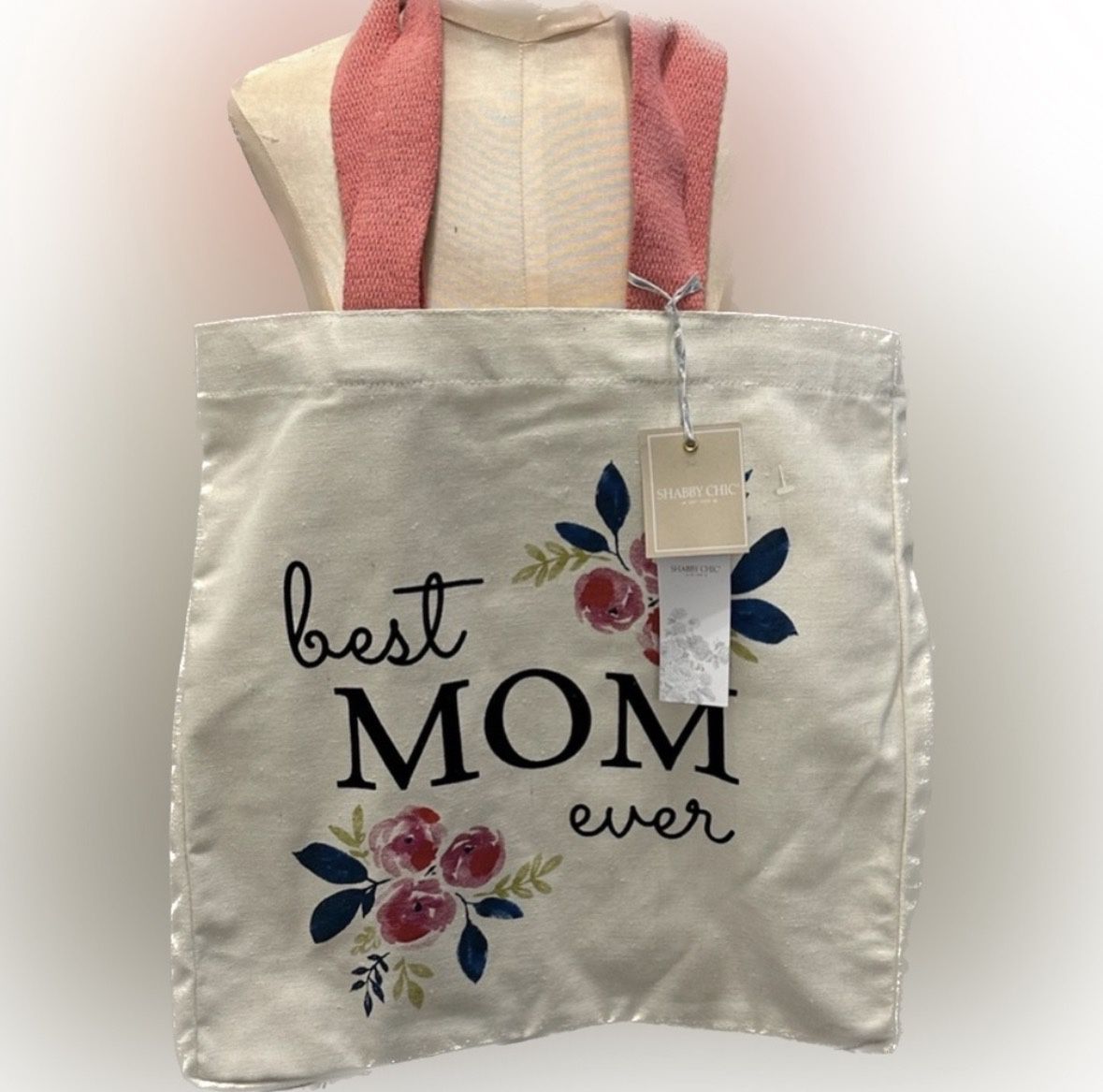 Best Mom Ever Heavy Weight Canvas Tote Bag, NWT