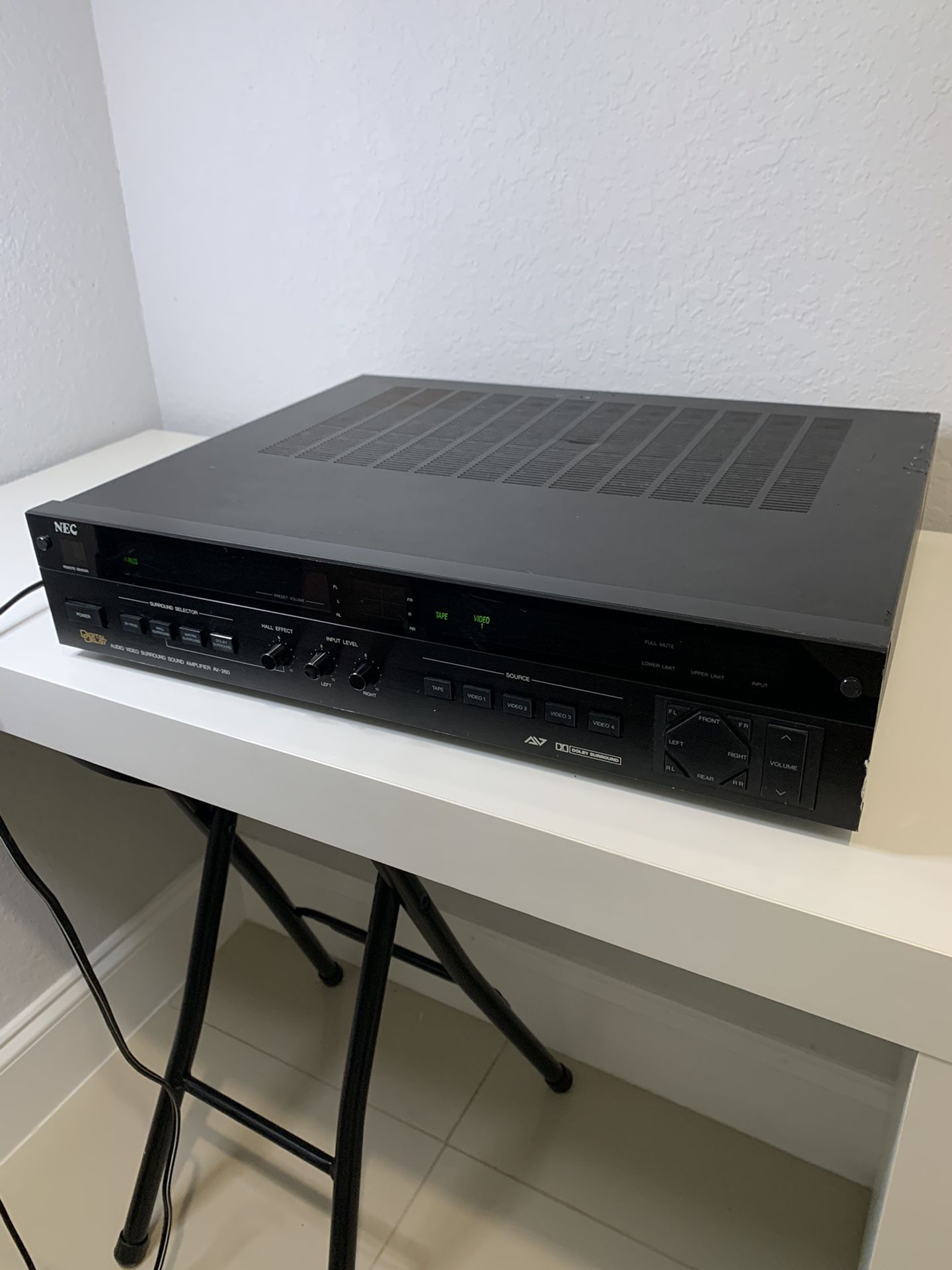 NEC Av-260 Audio Video Surround Sound Amplifier, tested