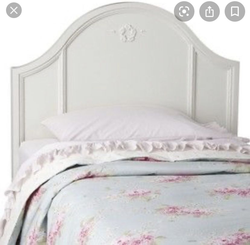 Queen Headboard Ornate Farmhouse Shabby Chic