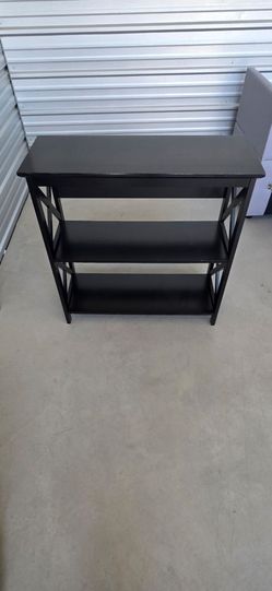 Small black bookcase