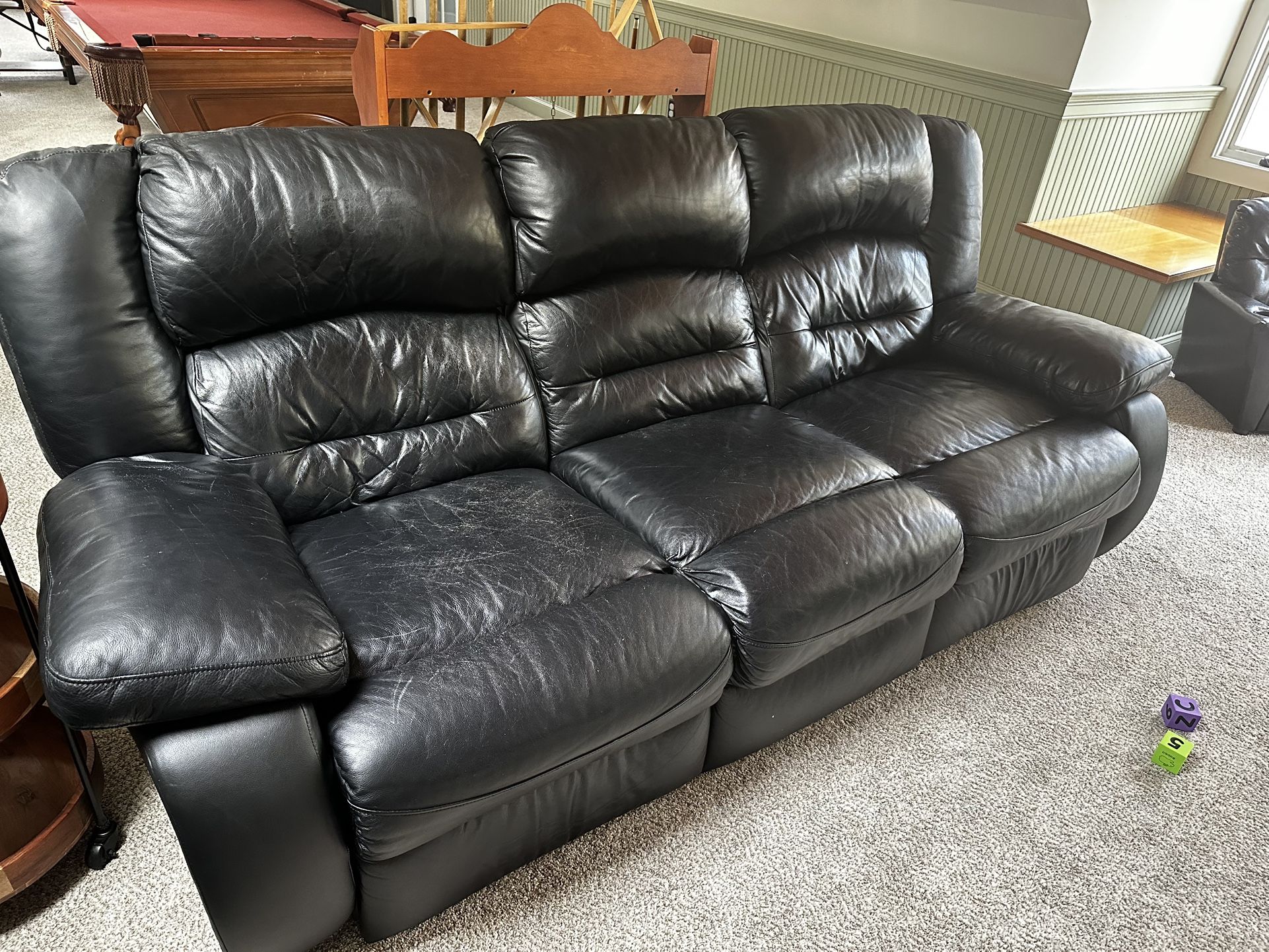 Black Leather Recliner Couch And Lazy Boy