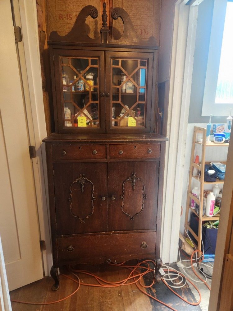 Antique Solid Wood Armoire